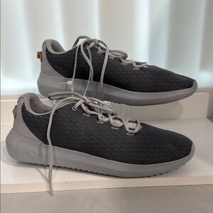 Under Armour Black and Gray Sneakers